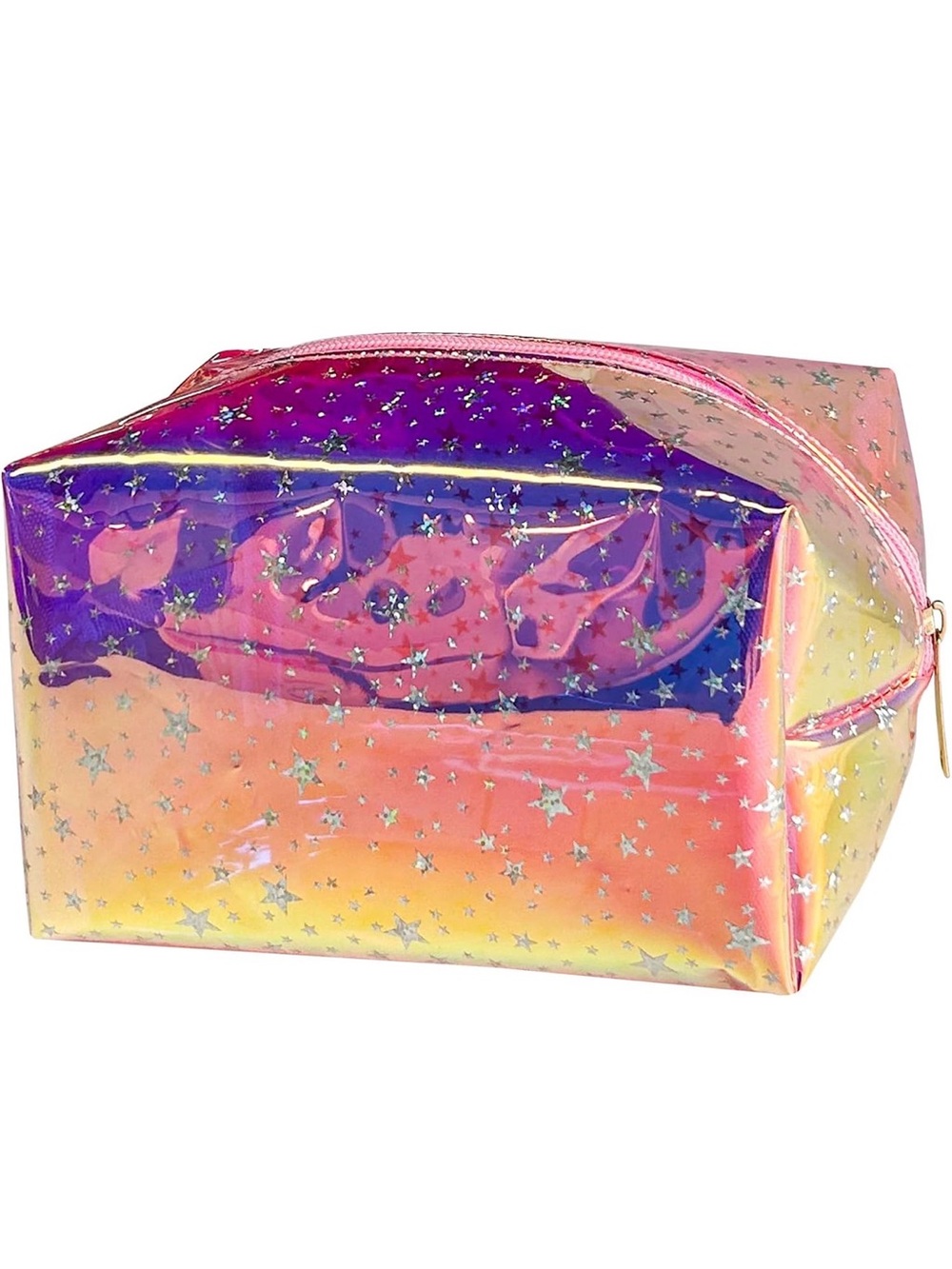 Holographic Star Cosmetic Bag - Pink Purple Ombre